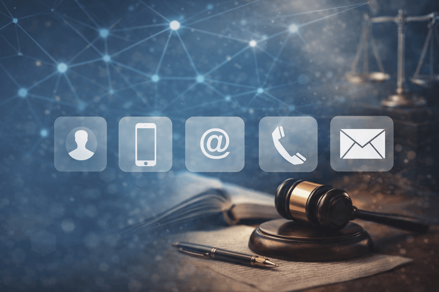 Hands using a smartphone with soft city lights